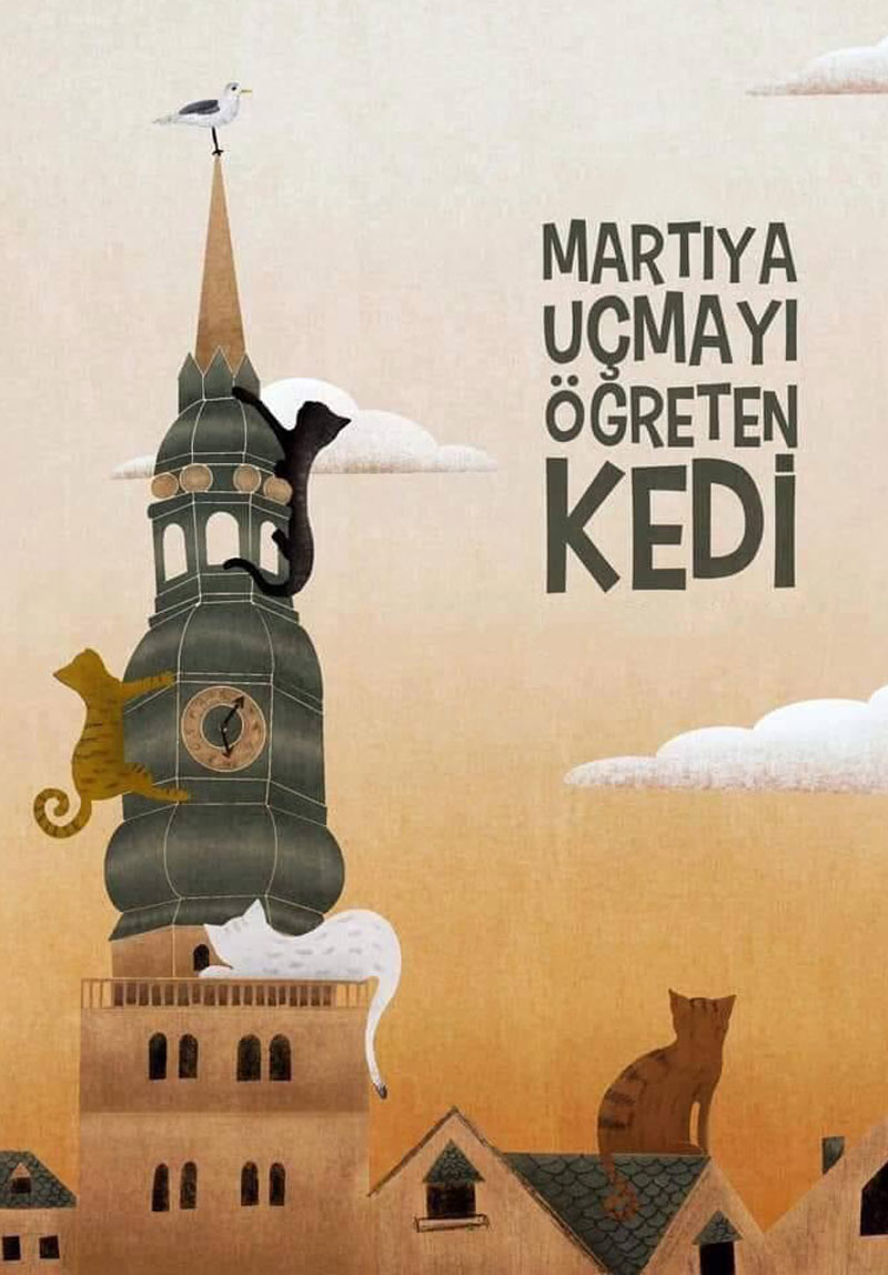 Martıya Uçmayı Öğreten Kedi Poster